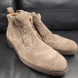 John Varvatos Star USA Waverly Welted Laceless Chukka Boot Sz 11.5 M Brown Suede